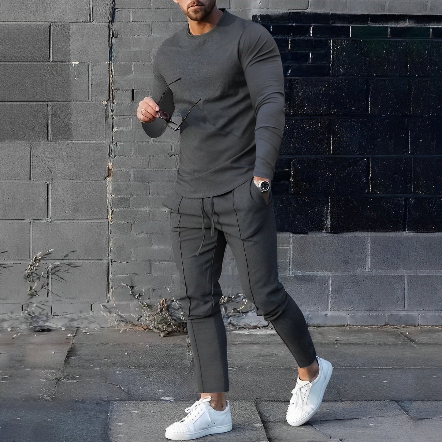 RAFAEL – Leichtes Set aus Pullover und Hose für Herren