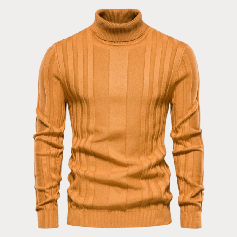 Variant image for Herrenpullover Schwarz Größe M Thermo Hochkragen Strickstoff-6