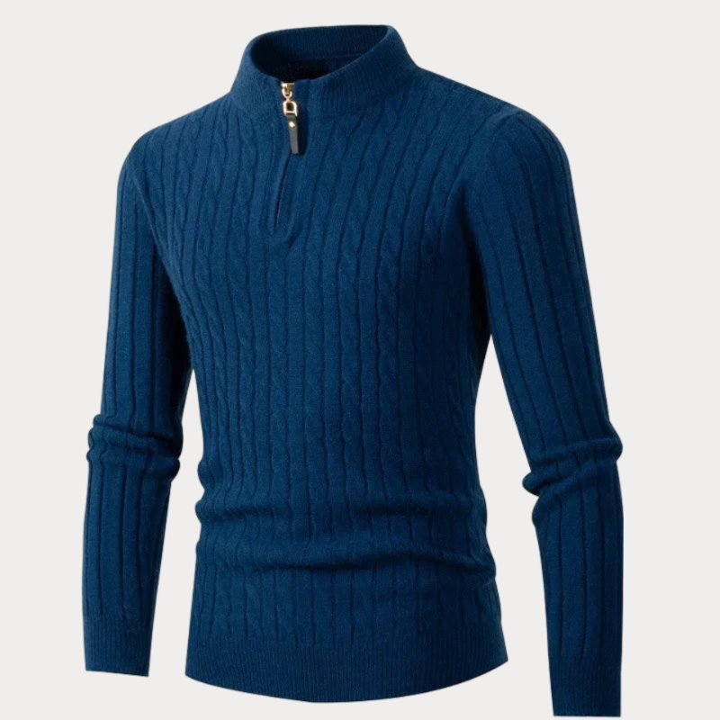 Variant image for Herrenpullover Halbzip Schwarz Größe M Polyester-16