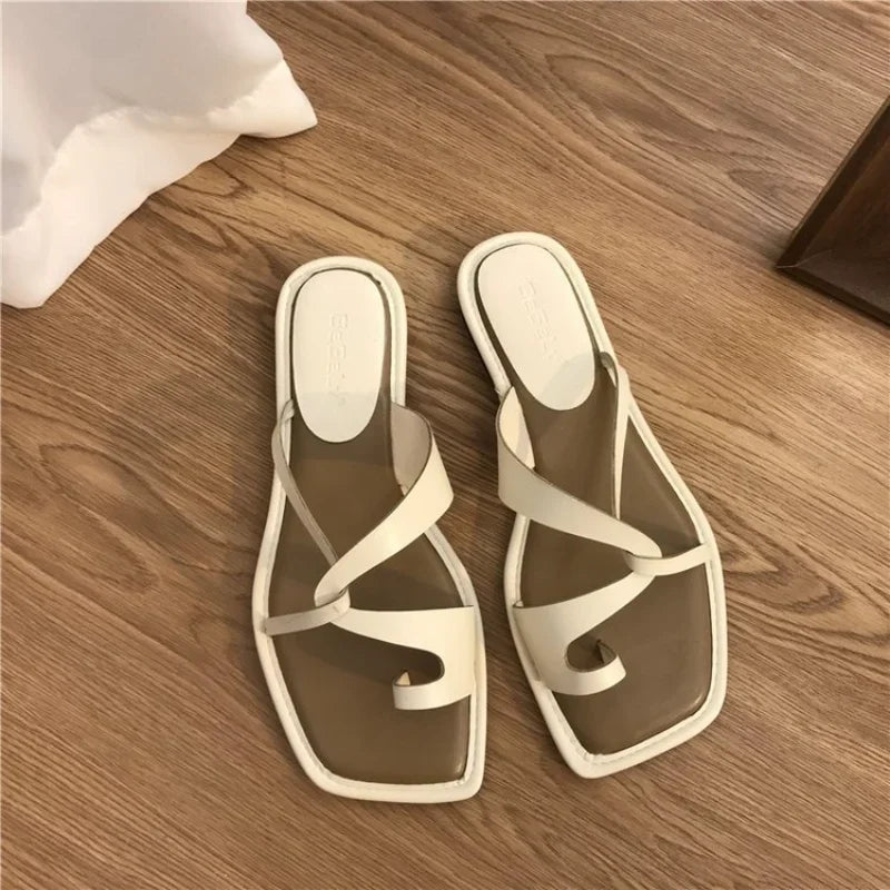 Lisa - Damen Flip Flops Mit Schickem Schleifendetail - Flache Sommer-Sandalen für Komfort und Stil-3