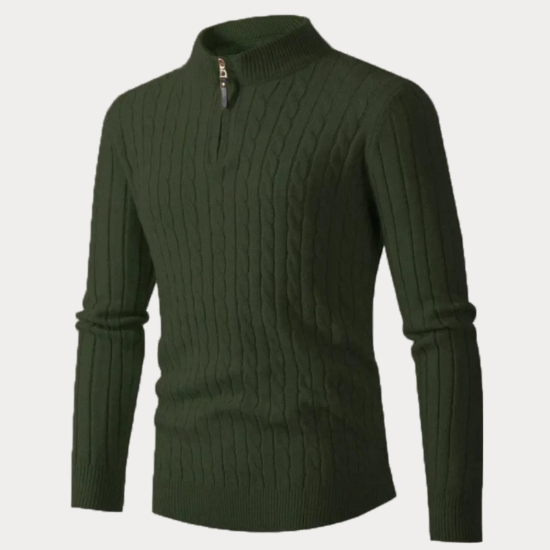 Variant image for Herrenpullover Halbzip Schwarz Größe M Polyester-21
