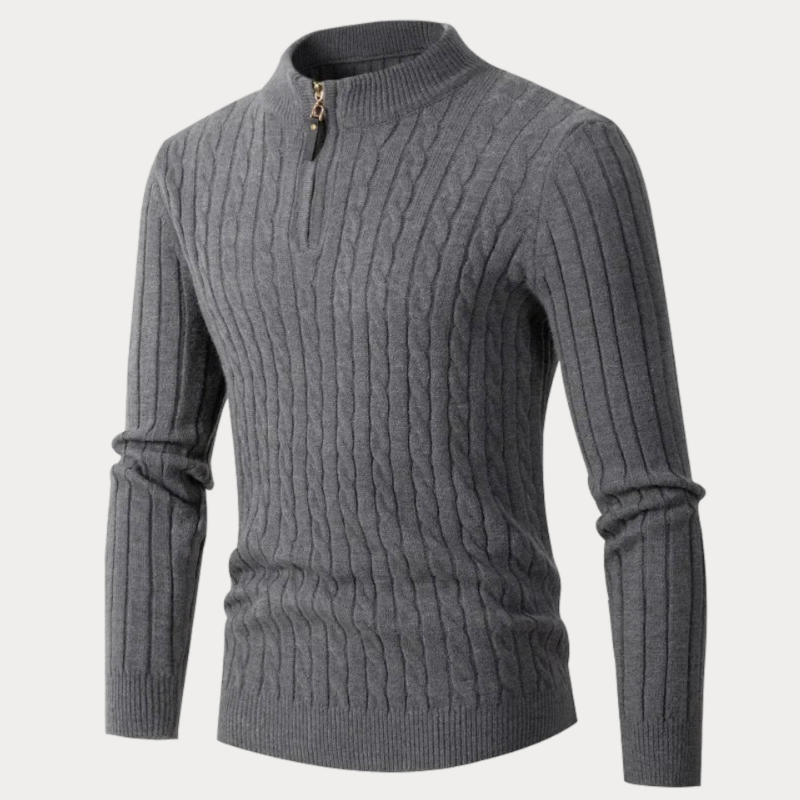 Variant image for Herrenpullover Halbzip Schwarz Größe M Polyester-6