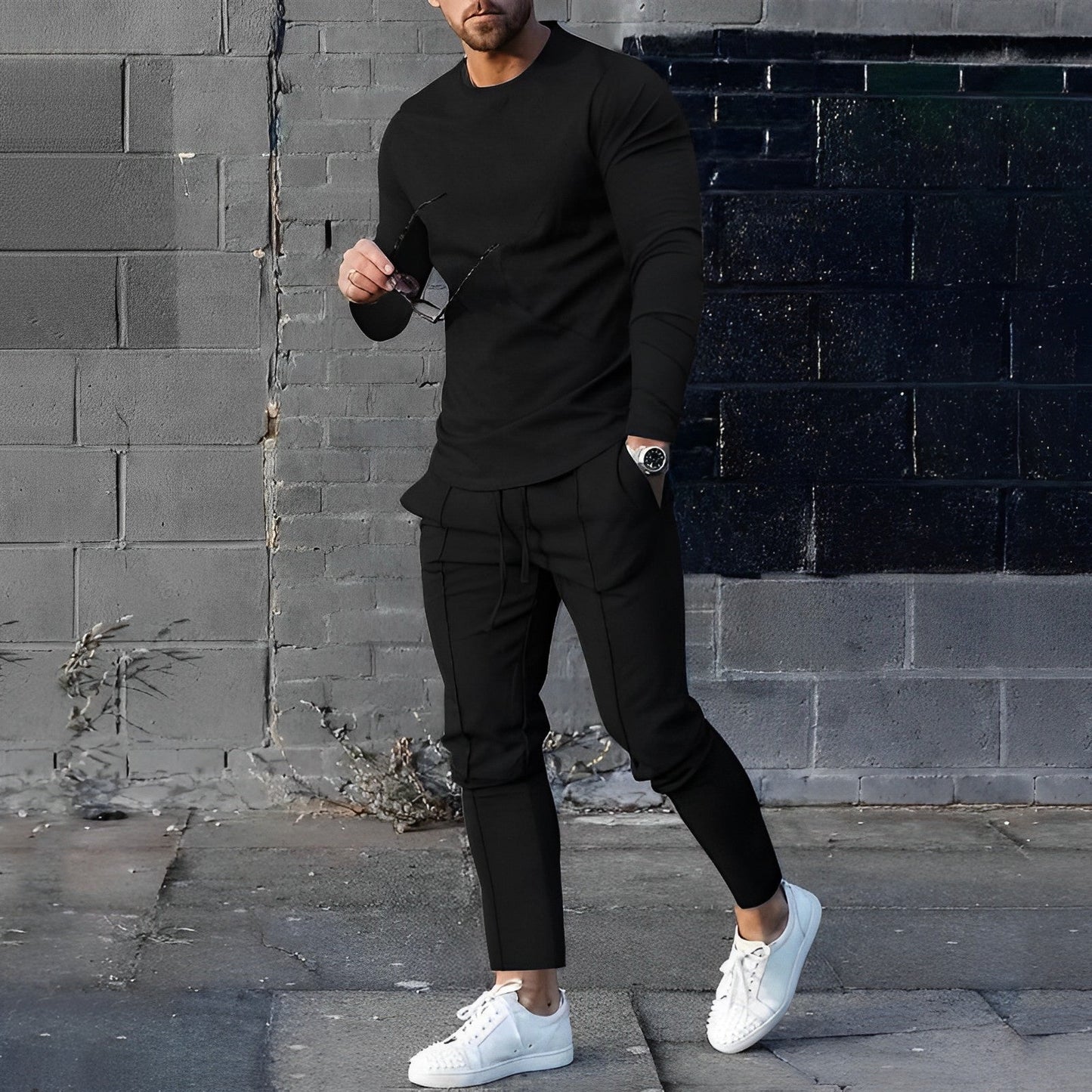 RAFAEL – Leichtes Set aus Pullover und Hose für Herren