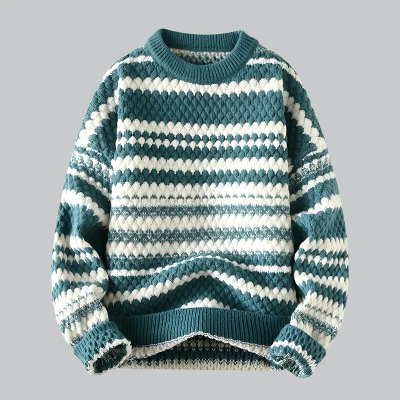 Variant image for Männer Pullover Gestreift Größe M Baumwolle-Polyester-Mischung-4