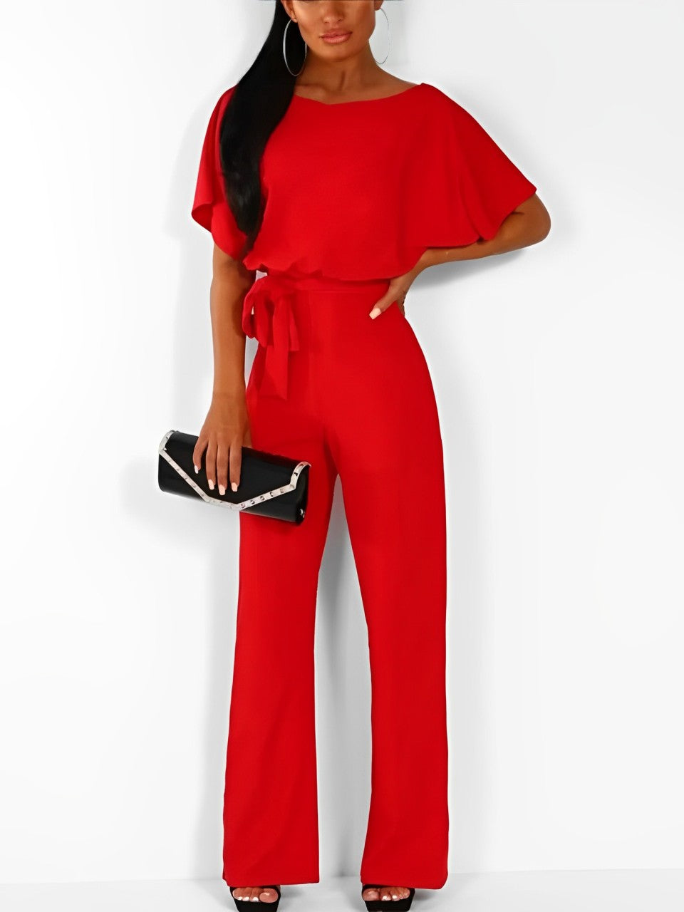 Rowena - Eleganter Damen Jumpsuit Sommer Mit Hoher Taille Für Festliche Anlässe-6