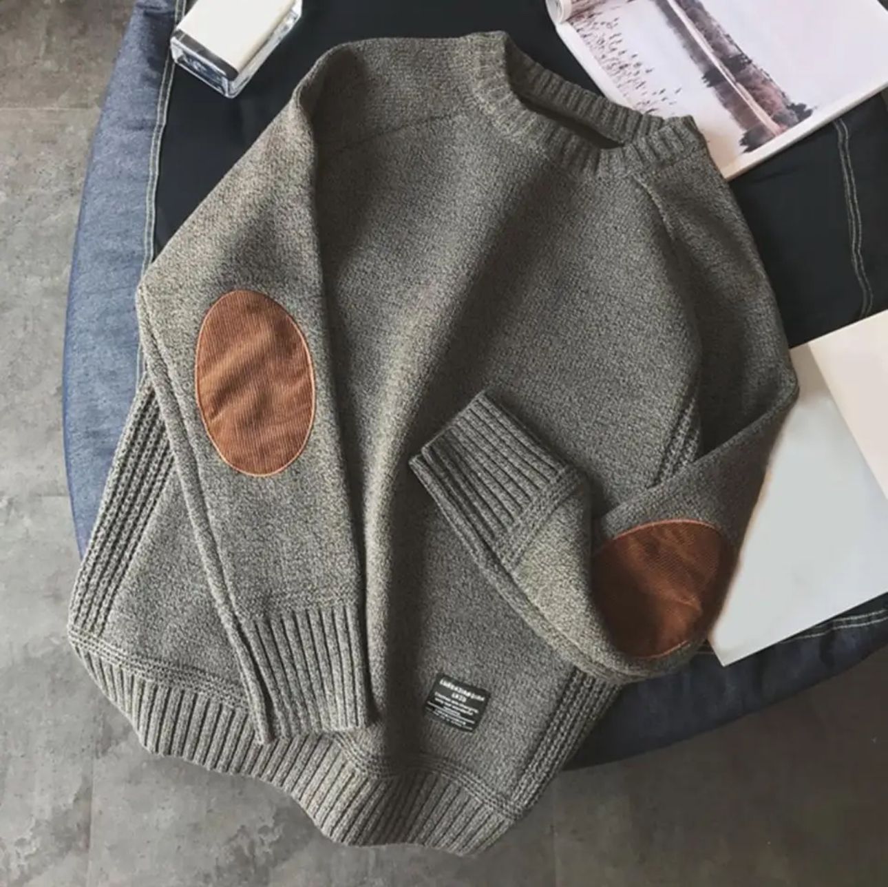 Variant image for Männer Pullover Marineblau Größe M Polyester-6