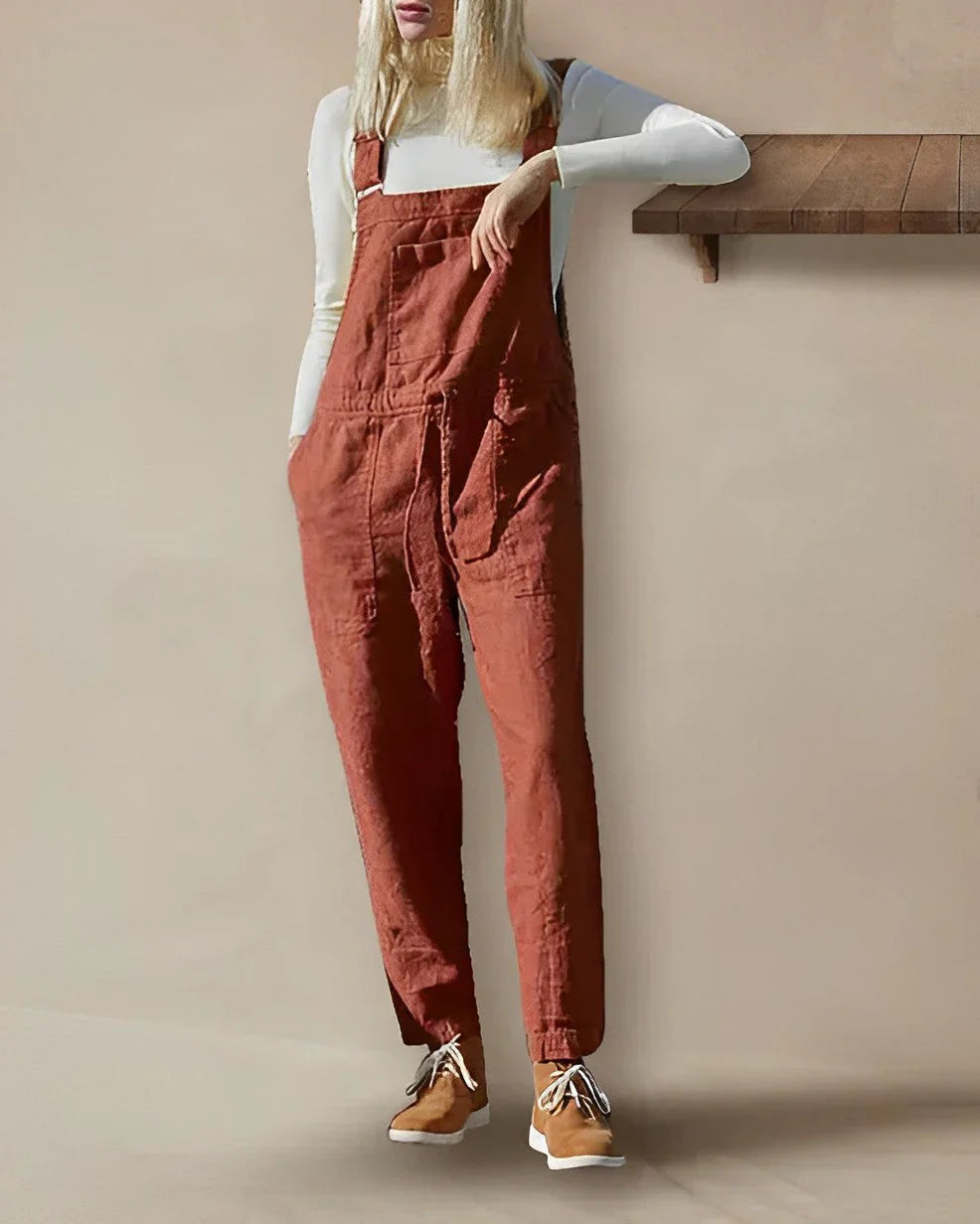 AVA – Der gerippte vintage-jumpsuit für einen unbeschwerten sommerlook