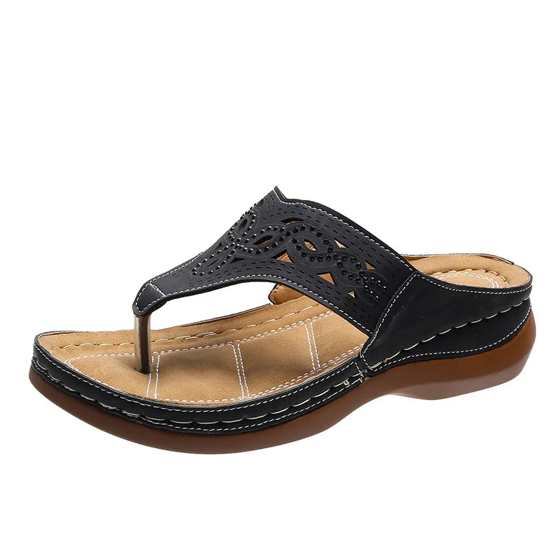 Anna - Damen Flip Flops Mit Optimalem Halt Für Den Sommer - Bequeme Und Modische Strand-Sandalen-6