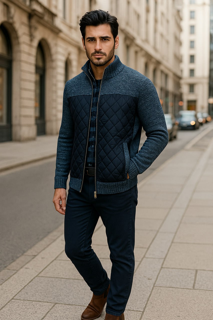 ERIC – Klassische Herren-Strickjacke für kalte Tage