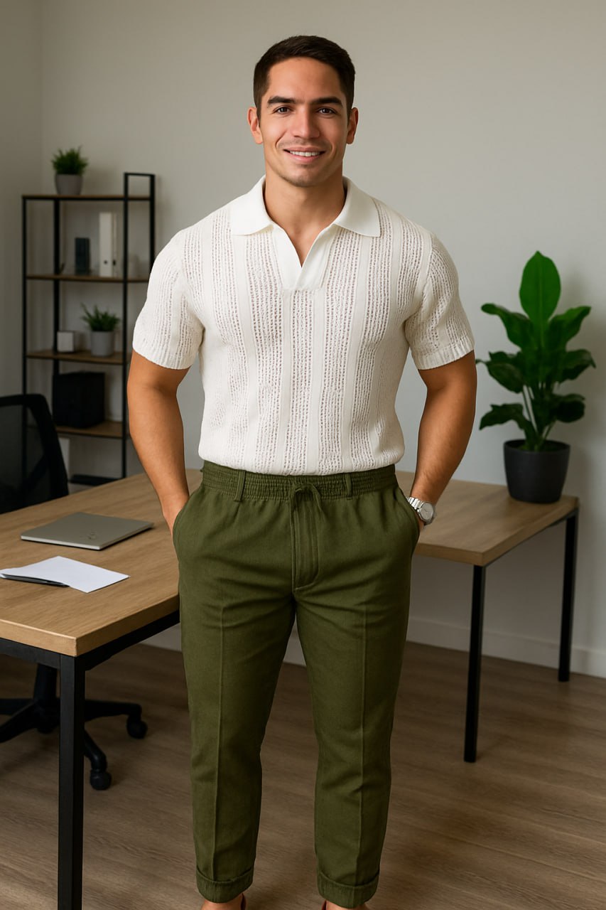 Gill - T-Shirt aus Mesh mit Polokragen