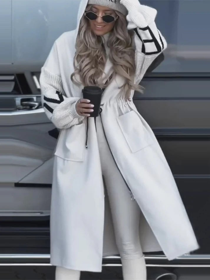 LILY – Elegante Nordic Knit Kapuzenjacke für Damen