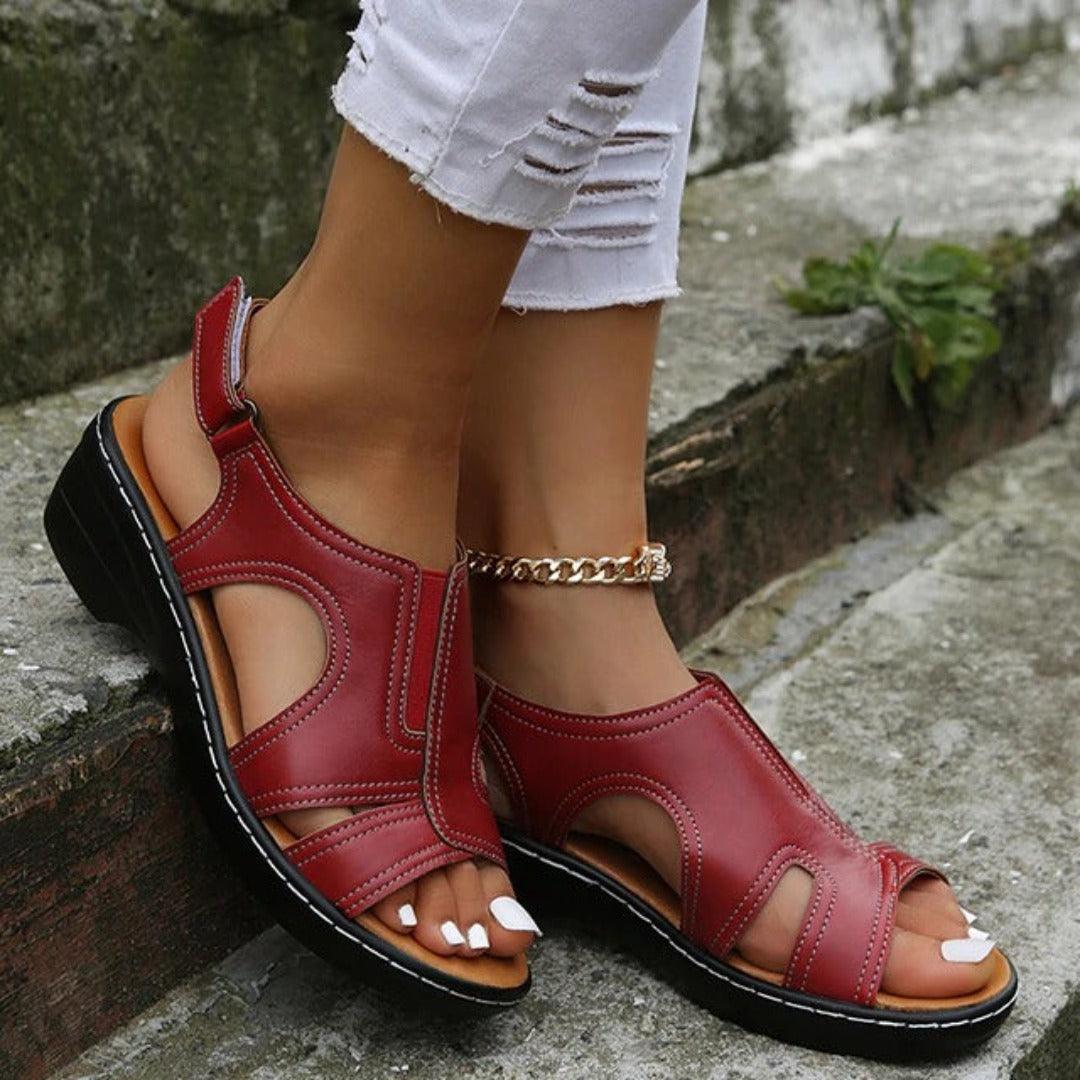 Lena Damen Sandalen - Orthopädische Sommerschuhe mit Atmungsaktivem Design und Bogenunterstützung-2