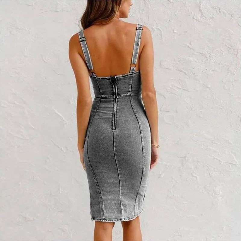 Abigel™ Damenkleid - Lässiges Denim-Camisole-Kleid für Sommerliche Outfits-6