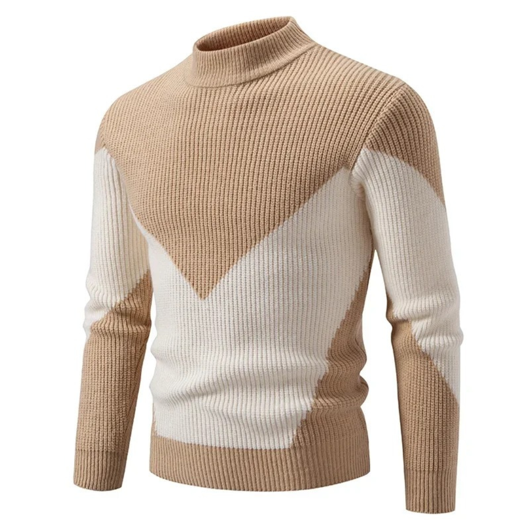 Variant image for Herrenpullover Grau Größe M Baumwollmischung Lässiger Strickpullover für Herbst und Winter-1