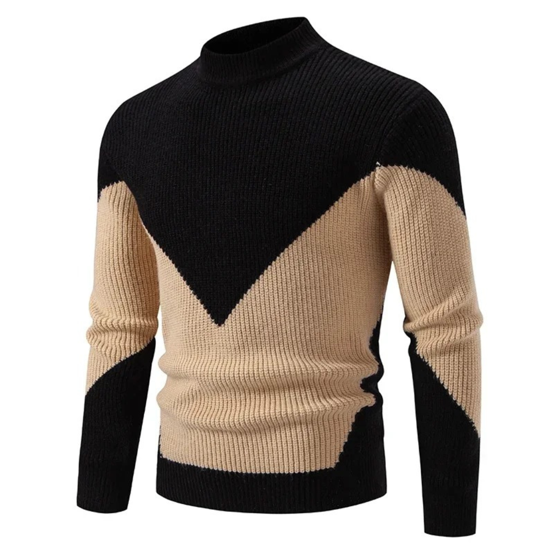 Herrenpullover Grau Größe M Baumwollmischung Lässiger Strickpullover für Herbst und Winter-2