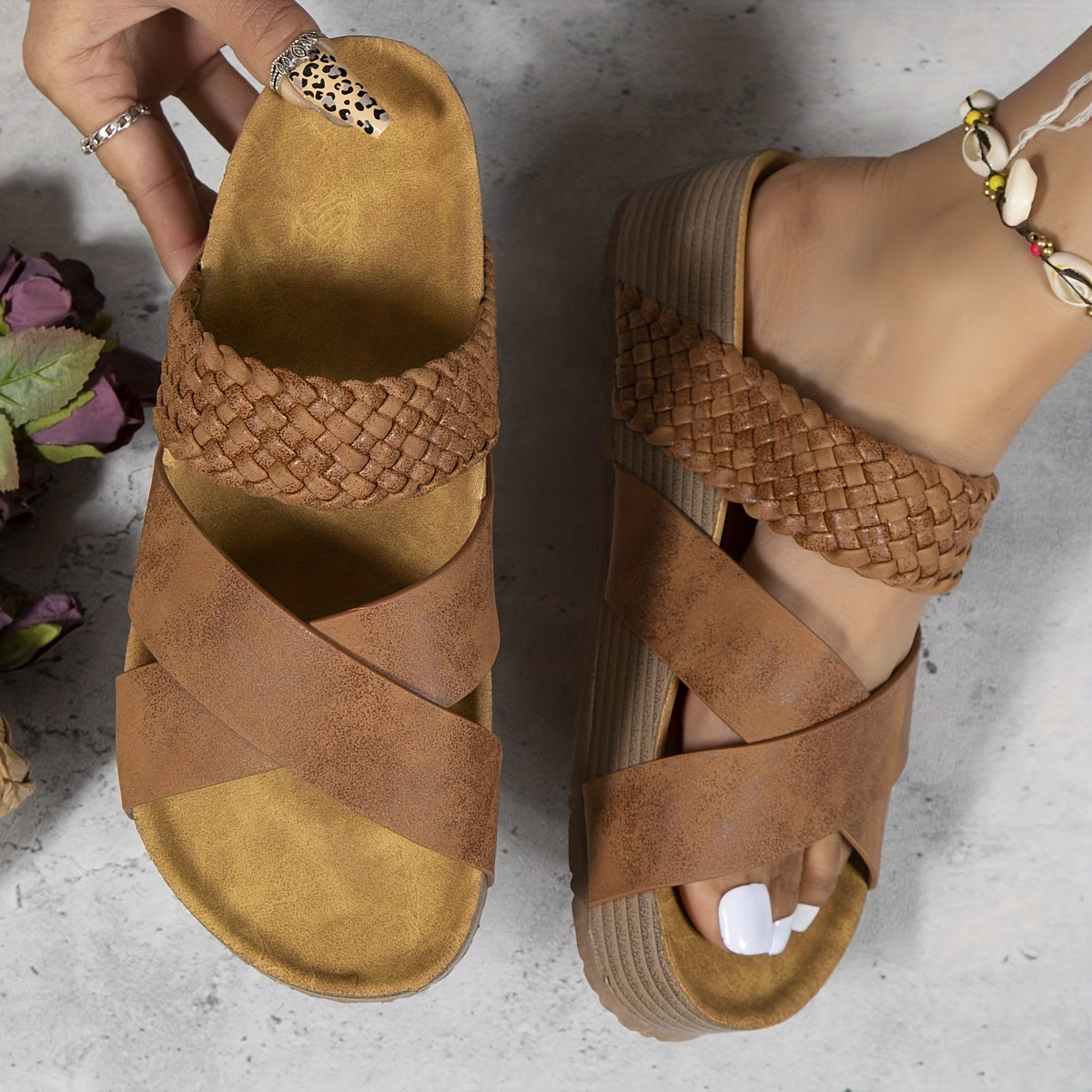 Max | Damen Sandalen Aus Hochwertigem Leder - Leichte Sommerschuhe Für Warme Tage-2