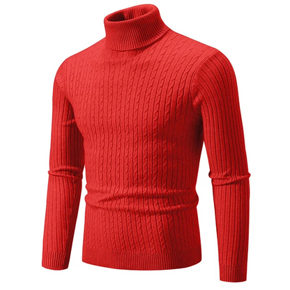 Variant image for Herrenpullover Schwarz Größe M Viskose Slim Fit Rollkragen-51