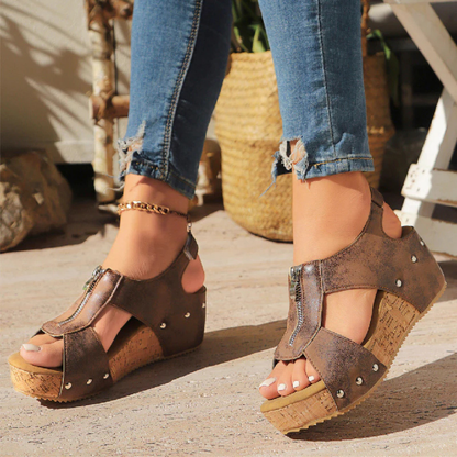 ELVANA – Die korrigierenden keil-sandalen für eleganz haltung