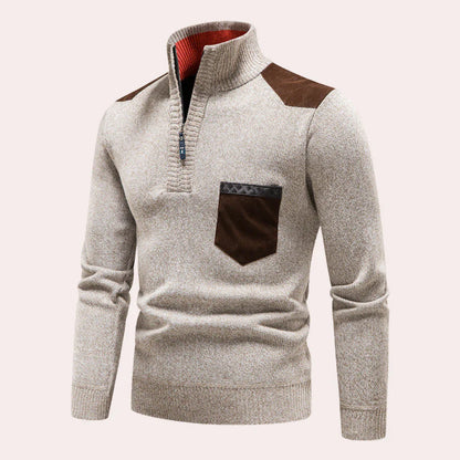 Vigo - Stylischer Pullover mit Reißverschluss für Männer