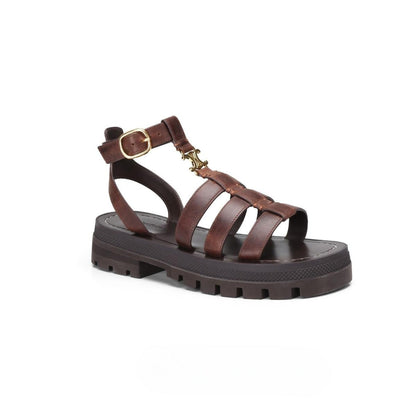 Anna | Elegante Damen Sandalen aus Weichem Leder in Metallic Gold – Komfortable Sommerschuhe-4