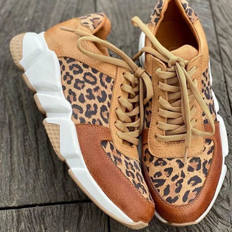 Lisa | Damen Sportschuhe mit Leopardenmuster – Bequeme Sneakers für Jeden Anlass-4