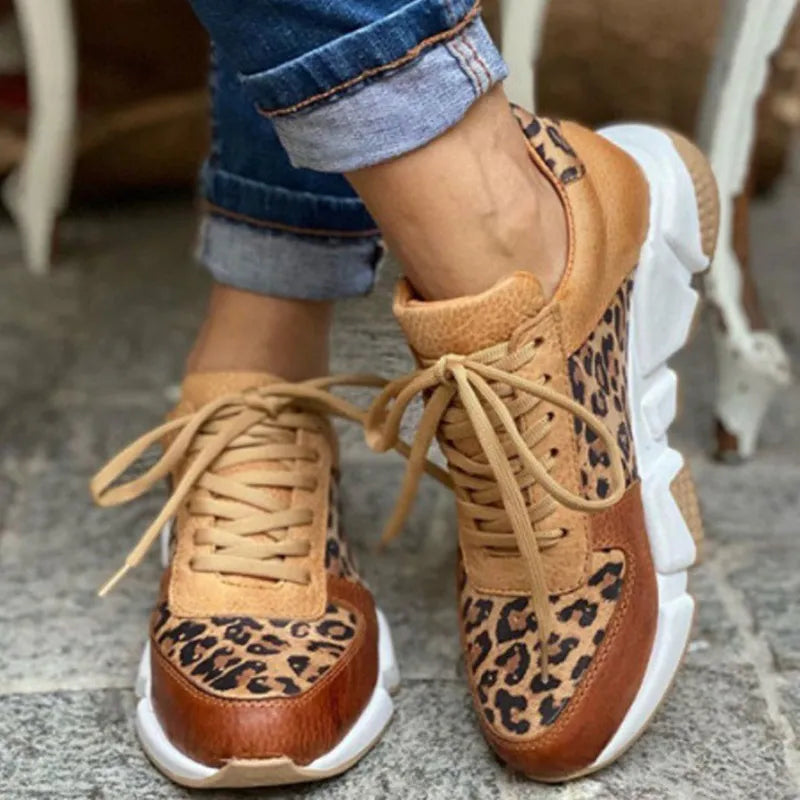 Lisa | Damen Sportschuhe mit Leopardenmuster – Bequeme Sneakers für Jeden Anlass-1
