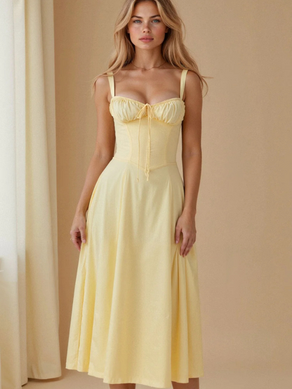 VALERIE – Das midikleid mit korsett-charme für eine feminine silhouette