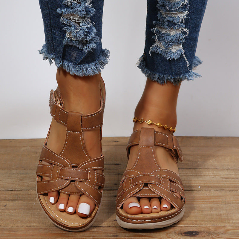 Variant image for Elegance Urban Damen Sandalen - Orthopädische Sommerschuhe mit Verstellbaren Klettverschlüssen für Täglichen Komfort-10