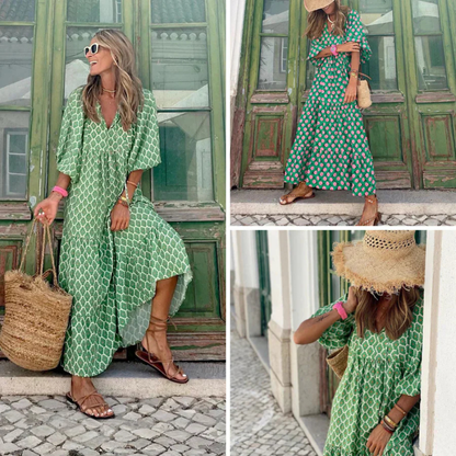 lenay – Boho-Maxikleid mit romantischem Blumenmuster