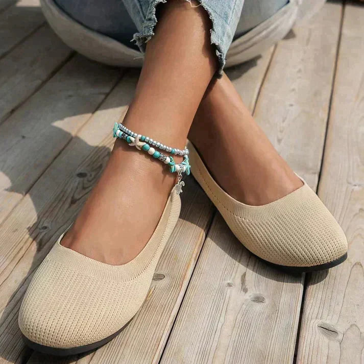 Kamila™ Damen Ballerinas – Bequeme Orthopädische Ballerina Schuhe in Schwarz für Stil und Komfort-2