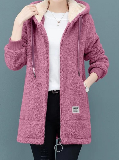 Adalyn - Fleece-Kapuzenjacke