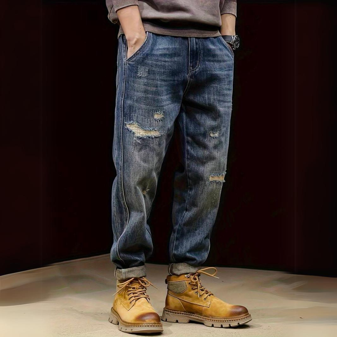 Max | Entspannte Herrenjeans Aus Hochwertigem Denim, Blau, Perfekt Für Freizeitaktivitäten-1