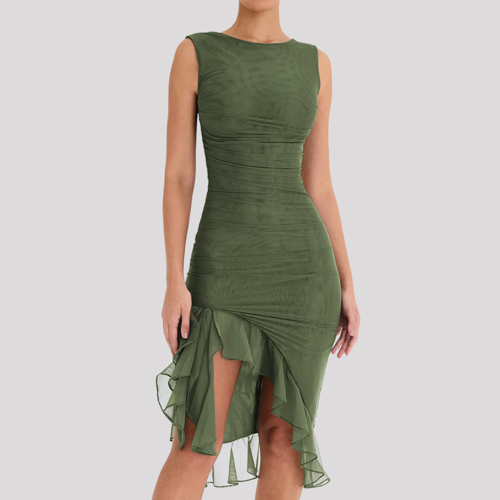 LAETITIA - Elegantes Asymmetrisches Kleid
