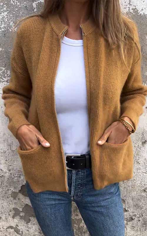 Tanja – Strickjacke für den eleganten Winter