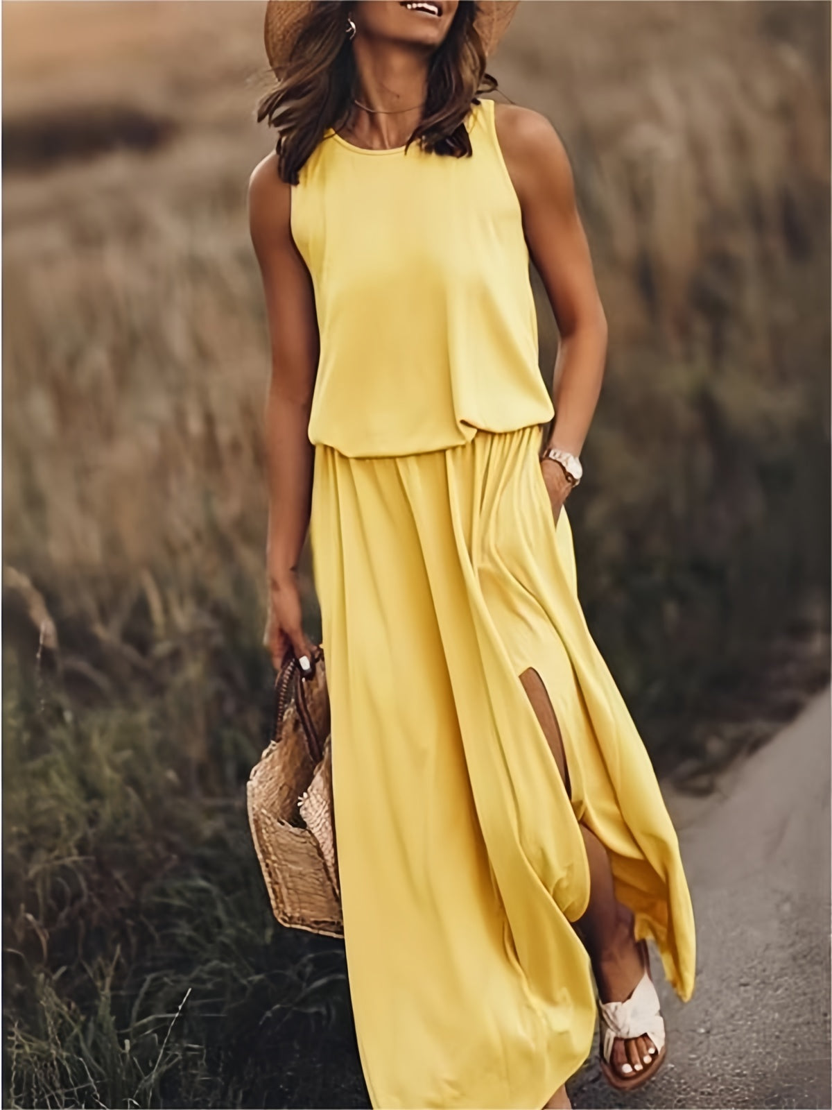 Variant image for Anna Damen Maxikleid – Elegantes Sommerkleid Für Strandtage Und Abend-Events-17
