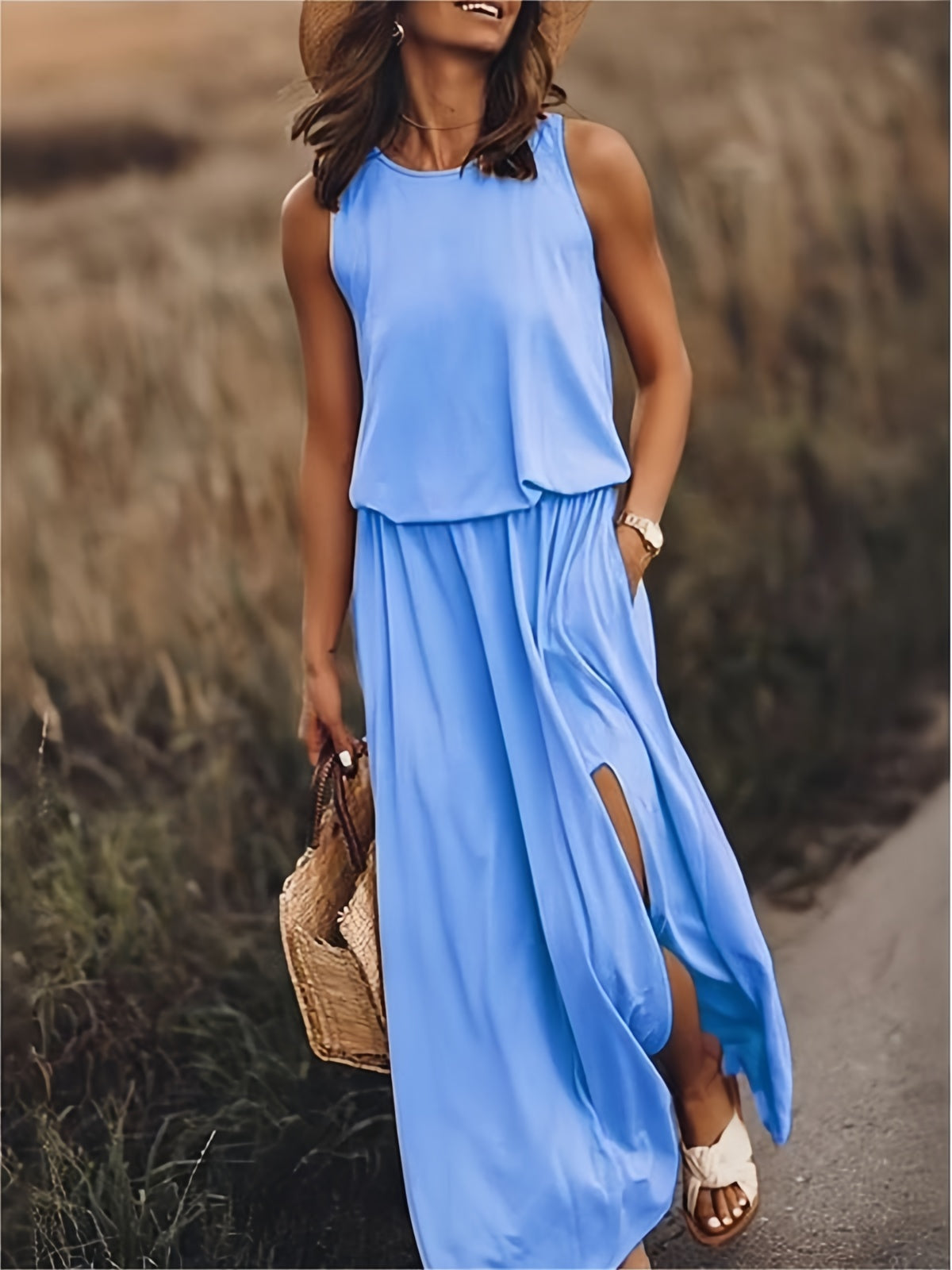 Variant image for Anna Damen Maxikleid – Elegantes Sommerkleid Für Strandtage Und Abend-Events-25