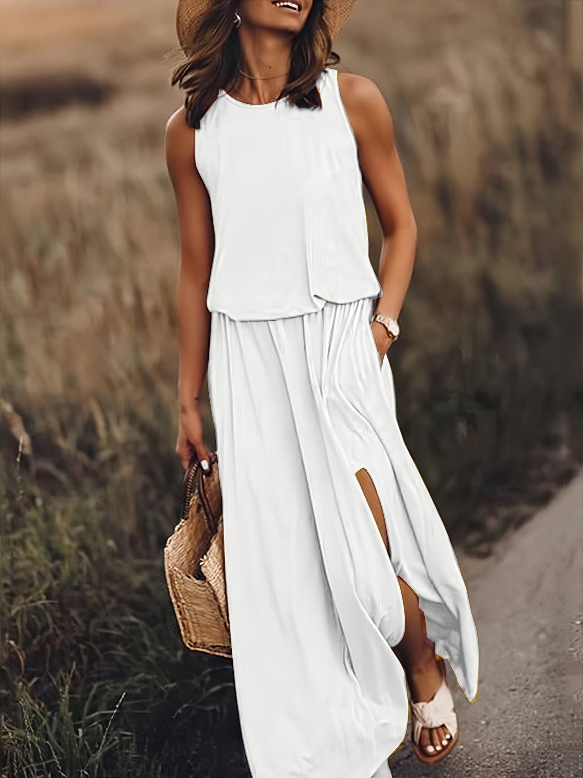 Variant image for Anna Damen Maxikleid – Elegantes Sommerkleid Für Strandtage Und Abend-Events-9