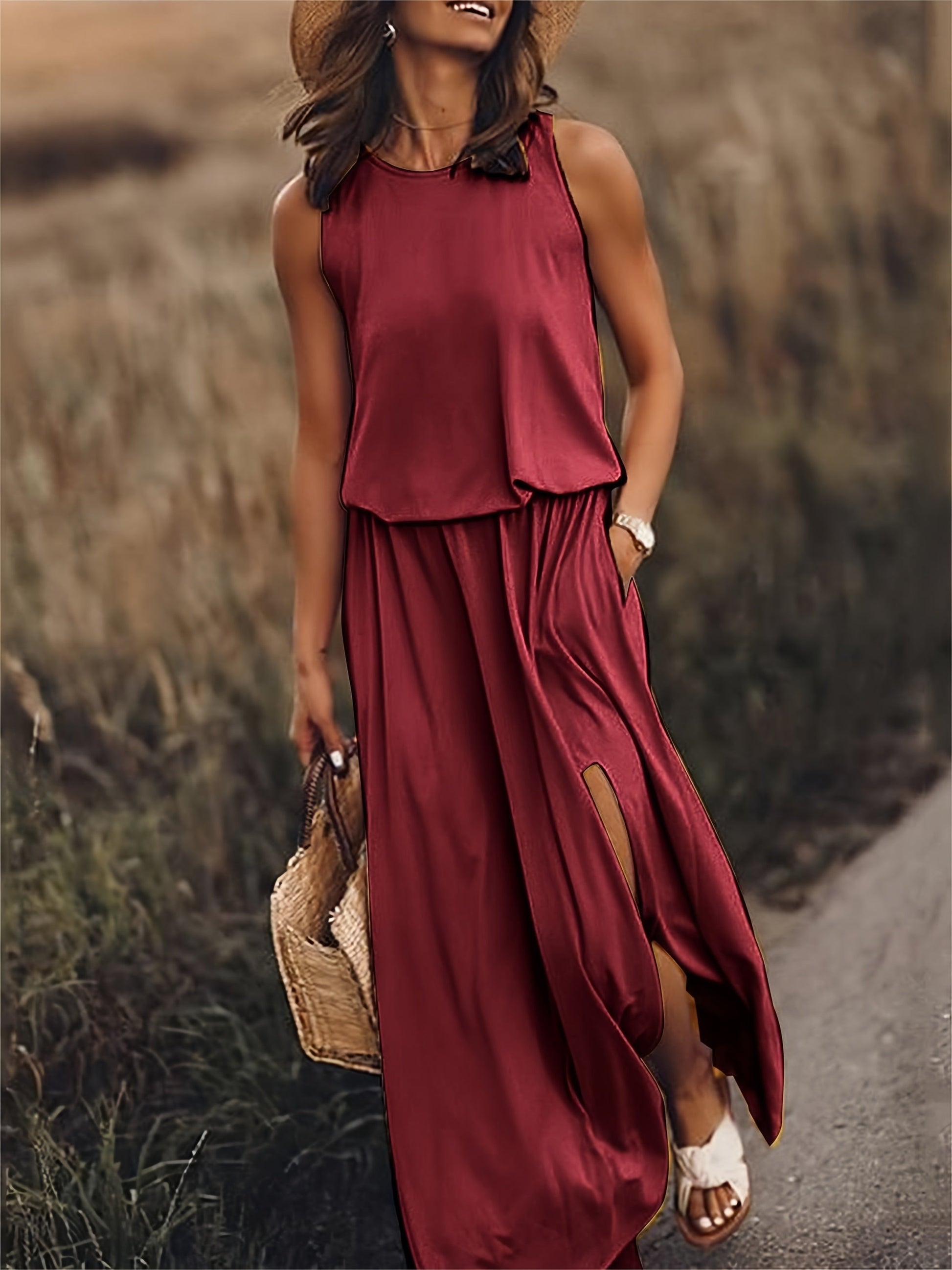 Variant image for Anna Damen Maxikleid – Elegantes Sommerkleid Für Strandtage Und Abend-Events-57