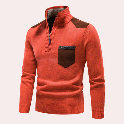 Vigo - Stylischer Pullover mit Reißverschluss für Männer