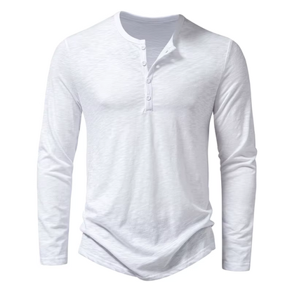 CALLUM – Das moderne henley-langarmshirt für stilsichere männer