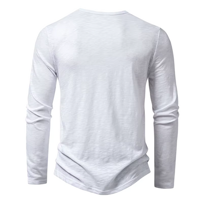 CALLUM – Das moderne henley-langarmshirt für stilsichere männer