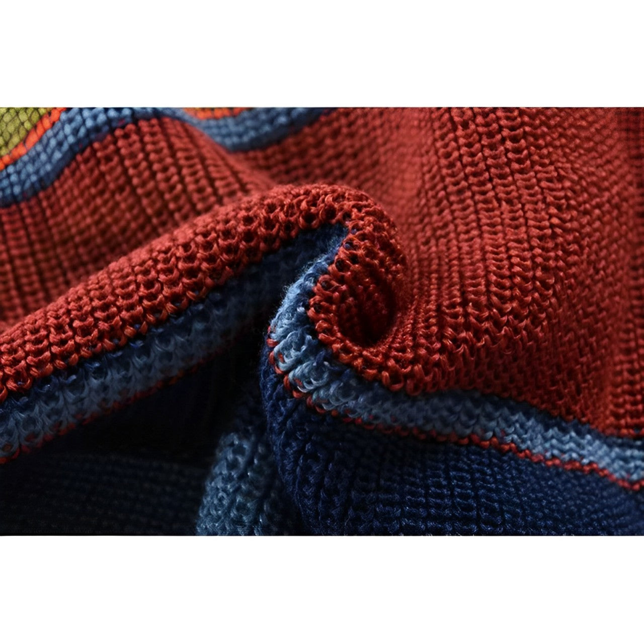 Damson - Rollkragenpullover im Farbblockdesign