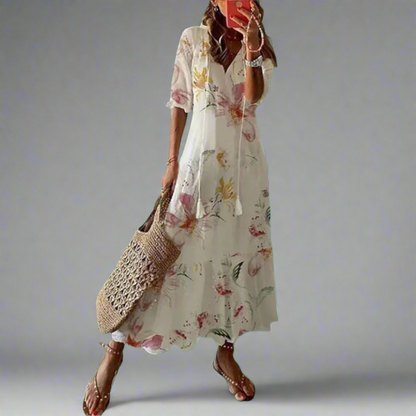 Variant image for Clara | Figurfreundliches Damenkleid aus Premiumstoff – Festliches Kleid für Hochzeitsgast und besondere Anlässe-31