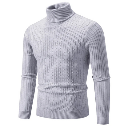Variant image for Herrenpullover Schwarz Größe M Viskose Slim Fit Rollkragen-21
