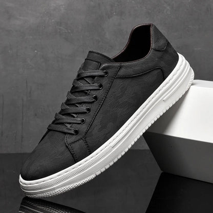 Max Herren Sneaker Belmont – Eleganter Klassischer Schuh Aus 100% Kuhläppchen-Leder, Bequem Für Alltag Und Freizeit-1