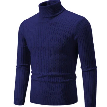 Variant image for Herrenpullover Schwarz Größe M Viskose Slim Fit Rollkragen-36