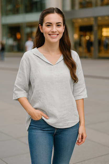 Nadine – Luftige bluse für Frühling und Sommer