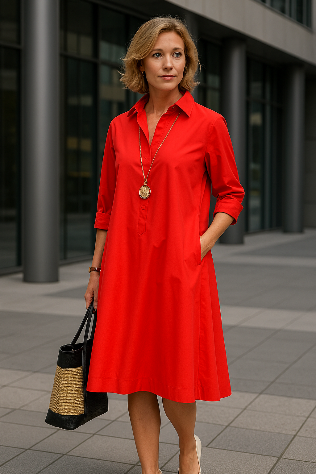 GINA - Super stylisches Polo-Kleid für den Frühling