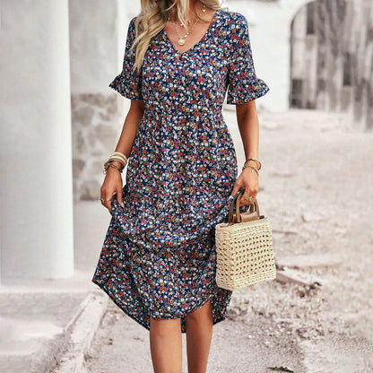 XENA – Die florale sommerrobe für einen eleganten auftritt