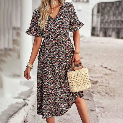 XENA – Die florale sommerrobe für einen eleganten auftritt
